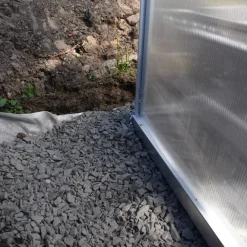 Kasvihuone Green Land 8,2 m², musta runko