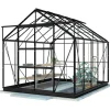Kasvihuone Lykke Glass 8,2m2, musta
