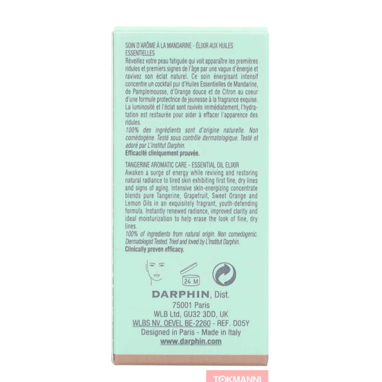 Kasvoöljy Darphin 15 ml Essential Oil Elixir Tangerine Aromatic
