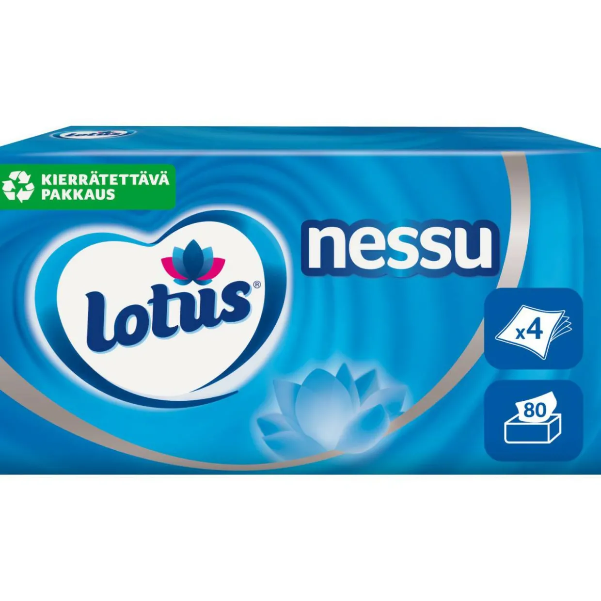 Kasvopyyhe/nenäliina Lotus Nessu 80 kpl
