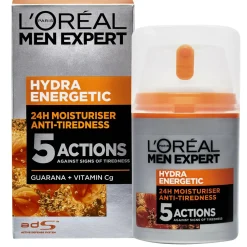 Kasvovoide Loreal Men 50 ml Hydra Energetic