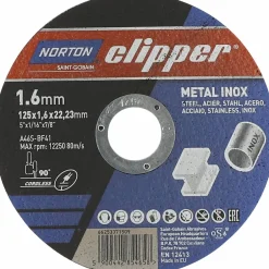 Katkaisulaikka Norton Clipper 125x1.6x22.23mm metal-inox