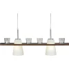 Kattovalaisin Aneta Lighting Plankan, pähkinänruskea/valkoinen