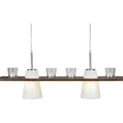 Kattovalaisin Aneta Lighting Plankan, pähkinänruskea/valkoinen