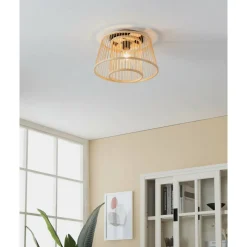 Kattovalaisin EGLO Hykeham 40W Ø38cm puu/musta