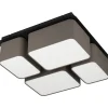 Kattovalaisin EGLO Mordazo 4x28W 51x51x17,5cm antrasiitinruskea/valkoinen