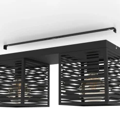 Kattovalaisin 2-os EGLO Piedritas 2x40W 51,5x18cm musta