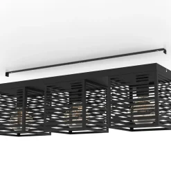 Kattovalaisin 3-os EGLO Piedritas 3x40W 73x18cm musta