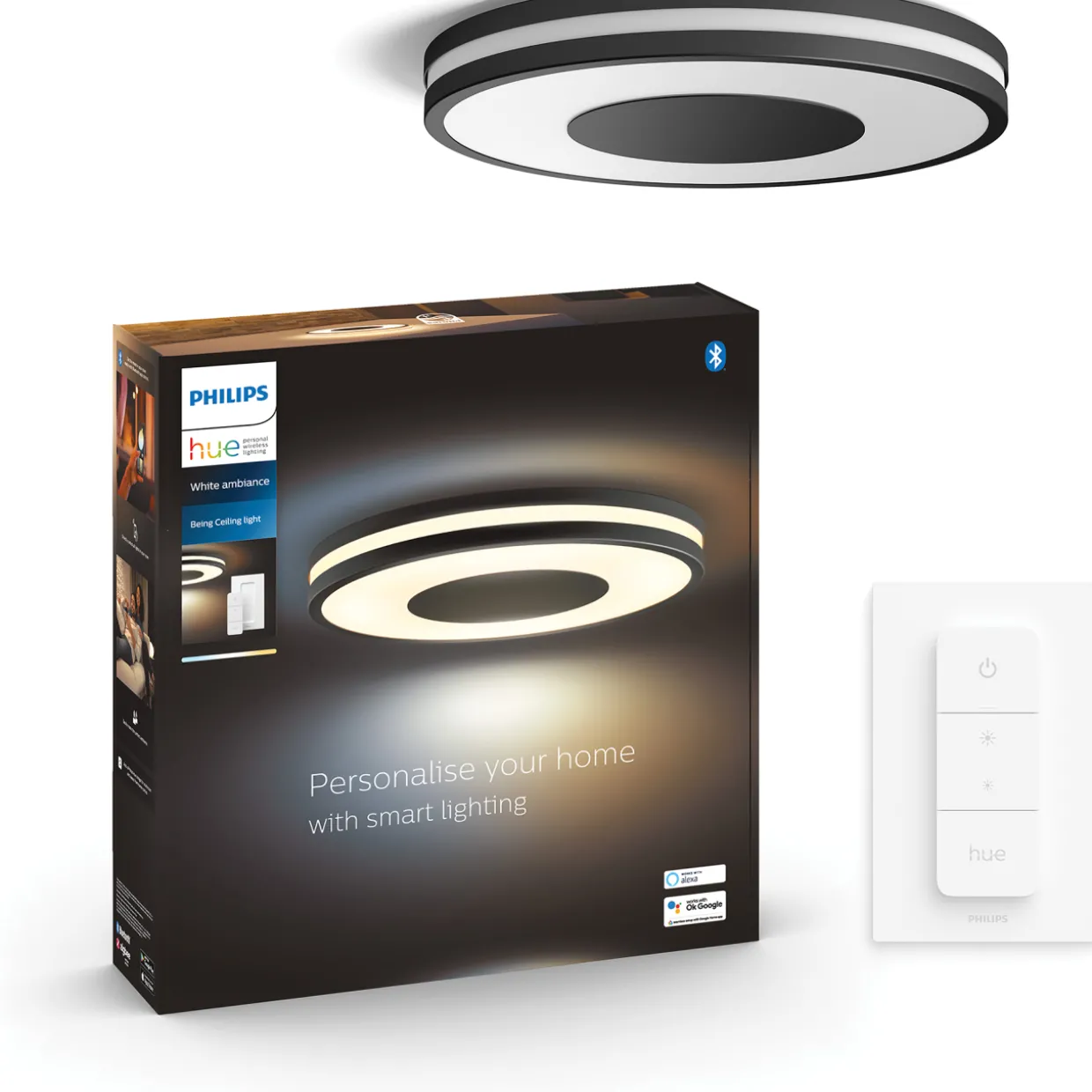 Kattovalaisin Philips Hue Being, alumiini