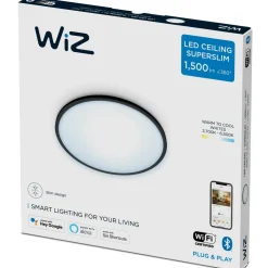 Kattovalaisin WiZ SuperSlim 16 W RD 27-65K TW, musta