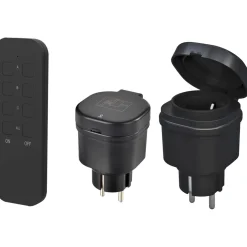 Kauko-ohjattava pistorasia 2-osainen IP44 16 A/3600 W