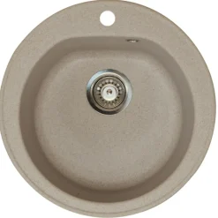 Keittiöallas Aqualine Ø 510 mm X-Granit hiekanvärinen