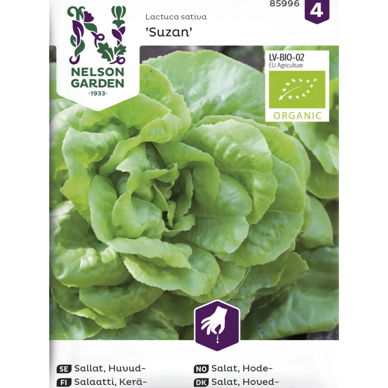 Keräsalaatti siemen Nelson Garden Basic Suzan Organic