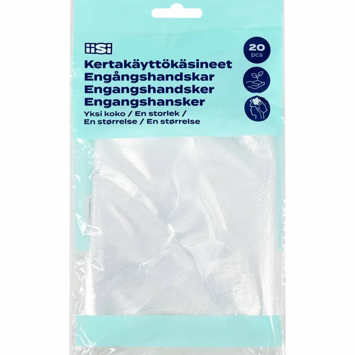 Kertakäyttökäsine 20 kpl