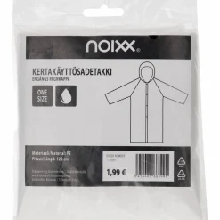 Kertakäyttösadetakki noixx kirkas