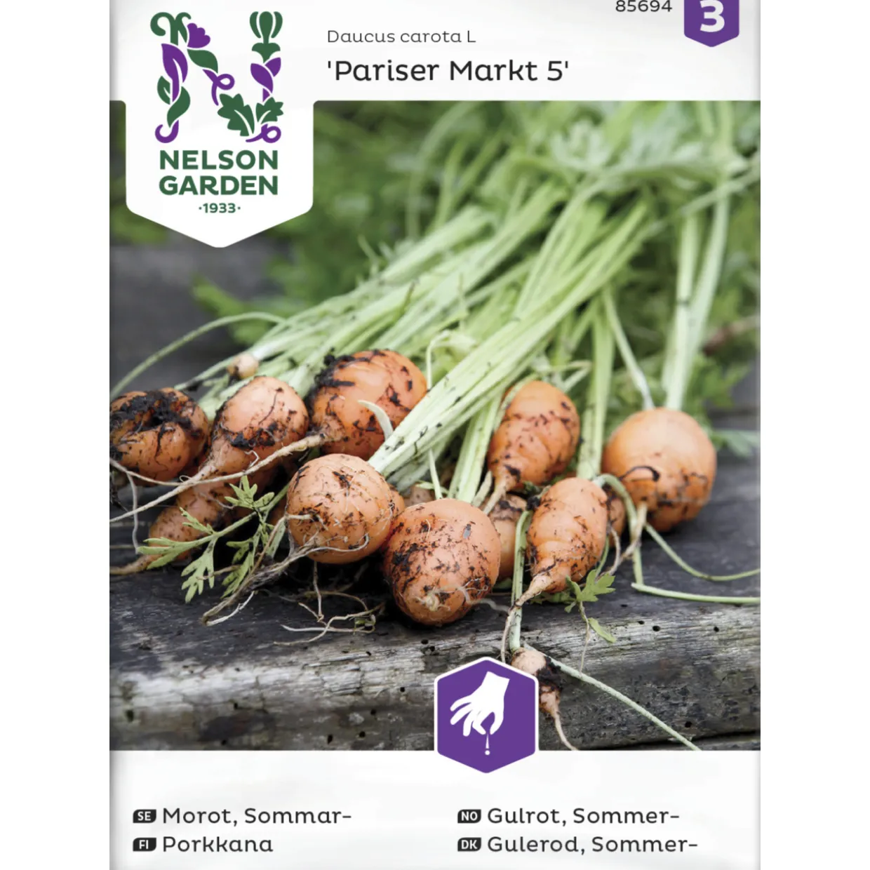 Kesäporkkana siemen Nelson Garden Basic Pariser Markt
