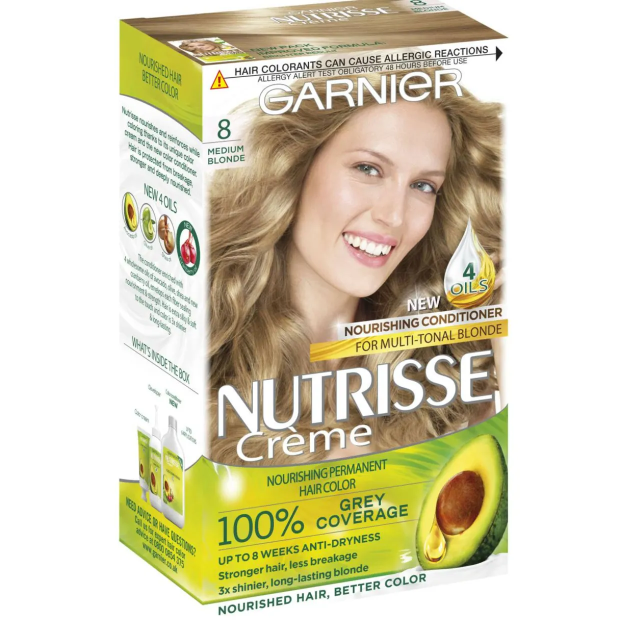 Kestoväri Garnier Nutrisse 8.0 keskivaalea