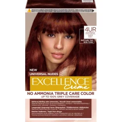 Kestoväri Loreal Excellence Creme Universal Nudes 4UR Dark Red