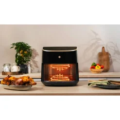 Kiertoilmakypsennin Wilfa Airfryer AFD-80SPLIT musta/ruusukulta