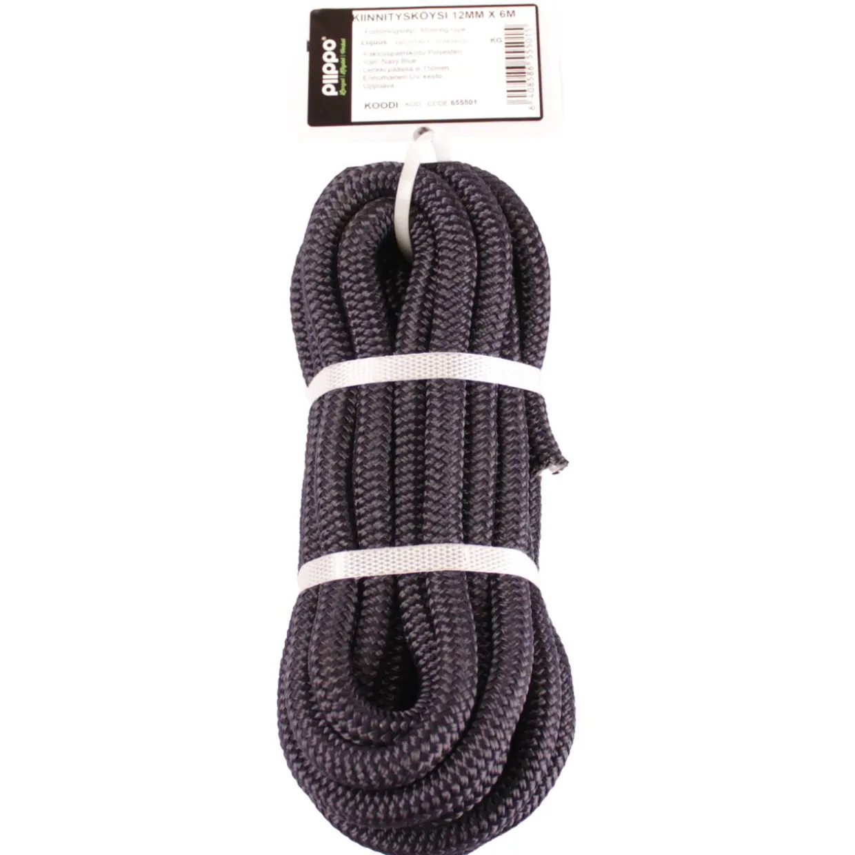 Kiinnitysköysi lenkillä 12 mm x 6 m Piippo