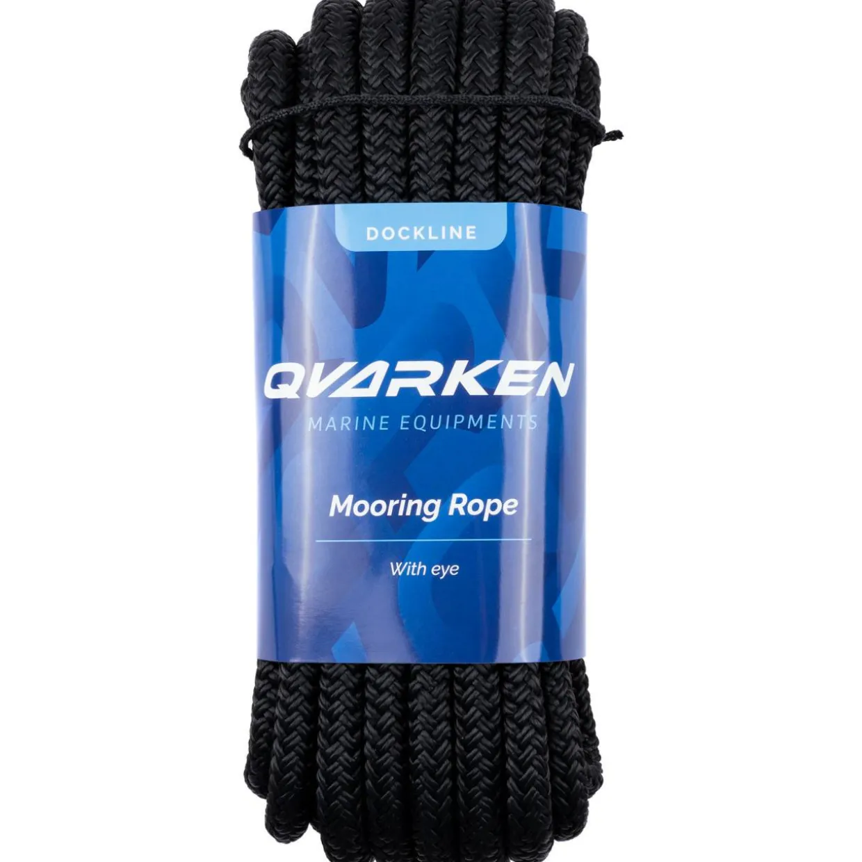 Kiinnitysköysi Qvarken Dockline 12 mm / 6 m, silmukallinen, musta