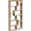 Kirjahylly Chic Home 90 x 22 x 182 cm Kukka ruskea
