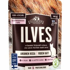 Kissanruoka Dagsmark 80 g Ilves Kanaa kastikkeessa