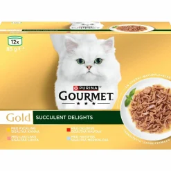 Kissanruoka Gourmet 12 x 85 g Gold Succulent Delights lajitelma