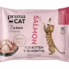 Kissanruoka PrimaCat 4 x 85 g Classic lohta kastikkeessa pennuille