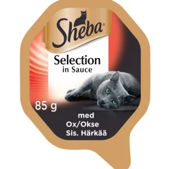 Kissanruoka Sheba 85 g Selection häränlihaa kastikkeessa