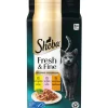 Kissanruoka Sheba 6 x 50 g Fresh & Fine kanaa, kalkkunaa ja lohta kastikkeessa