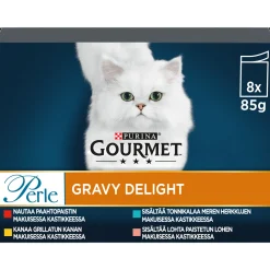 Kissanruoka 8 x 85 g Gravy Delight