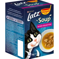 Kissanruoka 6 x 48 g Soup Mixed Selection