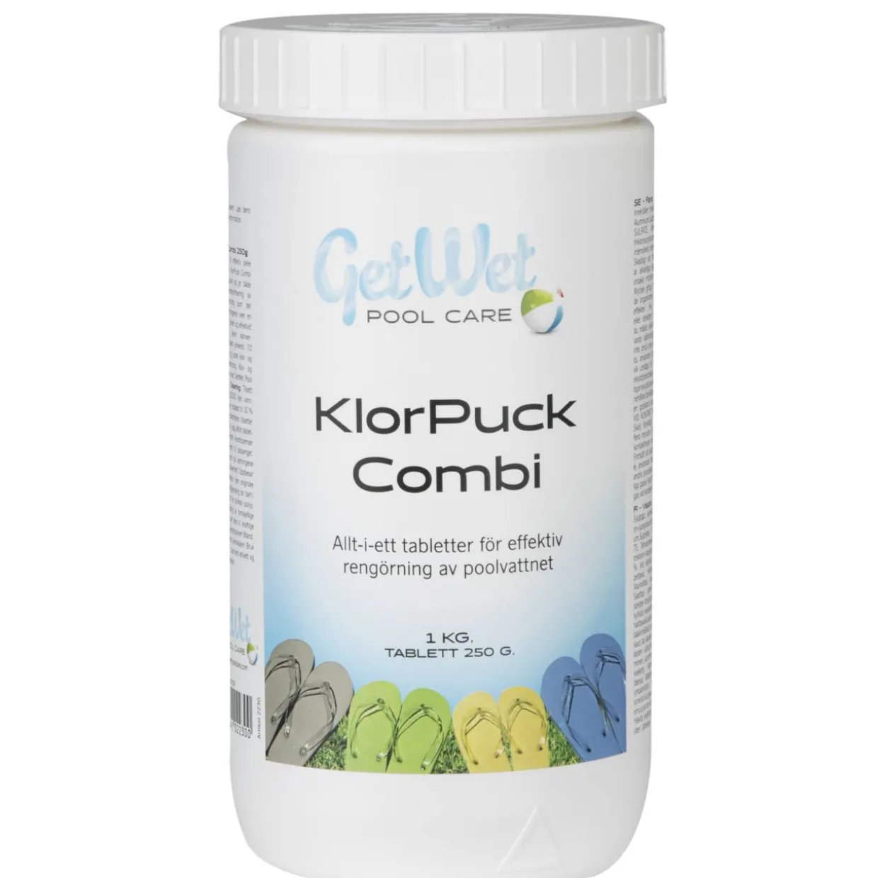 KlooriPuck Combi 250 g, 1 kg:n pakkaus