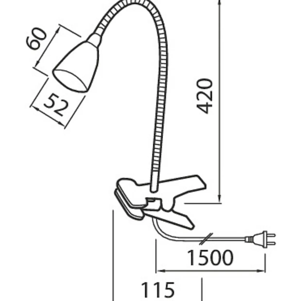Kohdevalaisin Airam Stella Clip IP20 3W/830 280lm BK