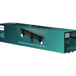 Kohdevalaisin Philips Runner musta 3x20W