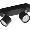 Kohdevalaisin Philips Star musta 2x4.5W