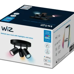 Kohdevalaisin WiZ Imageo musta 3x5W RGB