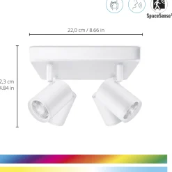 Kohdevalaisin WiZ Imageo valkoinen 4x5W RGB