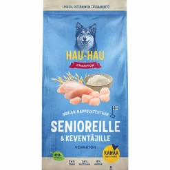 Koiranruoka Hau-Hau Champion 6 kg senioreille & keventäjille kana