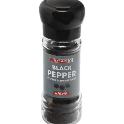 Kokonaiset mustapippurit SPAR 42 g mylly