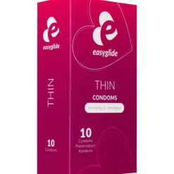 Kondomi EasyGlide 10 kpl Thin