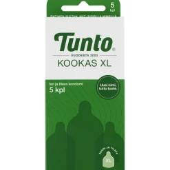 Kondomi Tunto 5 kpl Kookas XL