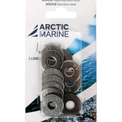 Korialuslevy Arctic Marine DIN9021 M8 A4, 12 kpl