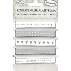 Koristenauha harmaa 5x1m