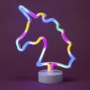 Koristevalo Miny neon moniväri yksisarvinen