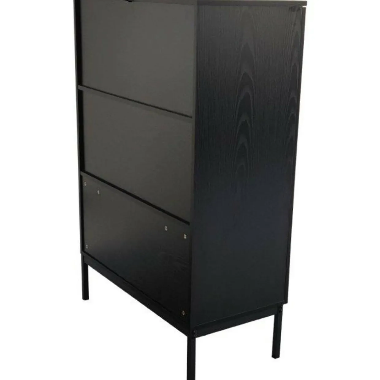 Korkea lasiovikaappi Tenstar 80 x 40 x 120 cm Siera musta