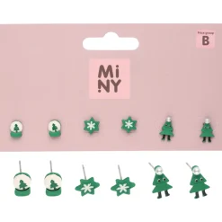 Korvakoru Miny 3 kpl joulu vihreä
