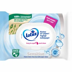 Kostea WC-paperi Lotus 42 kpl Sensitive