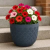 Kukkaruukku Multy Home Scalloped 30 cm, sininen